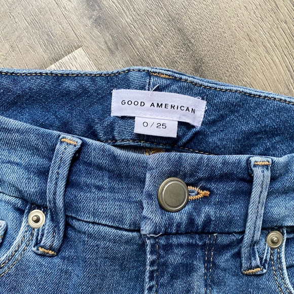 Good American Good Legs Skinny Fit Stretch Jeans Blue Size 0/25 - Picture 3 of 4